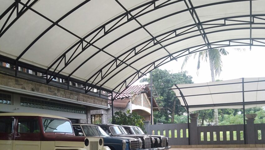 tenda membrane lapangan parkir
