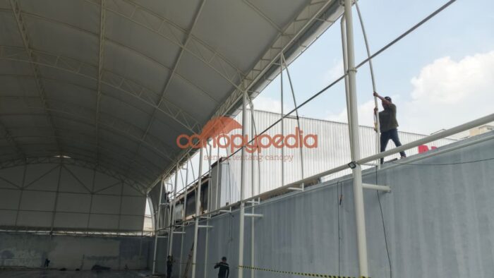 kanopi membrane lapang padael